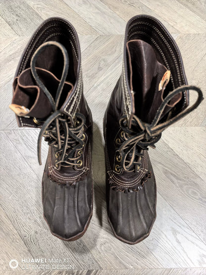 visvim decoy duck boots in brown color