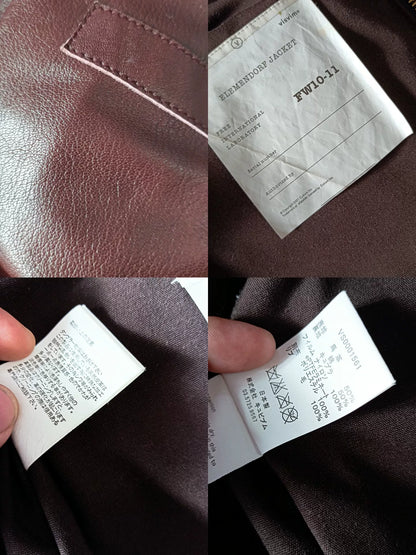 VISVIM Burgundy A2 Pilot Leather Jacket M