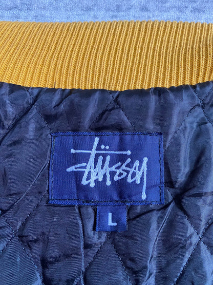 stussy big 4 vintage baseball jacket