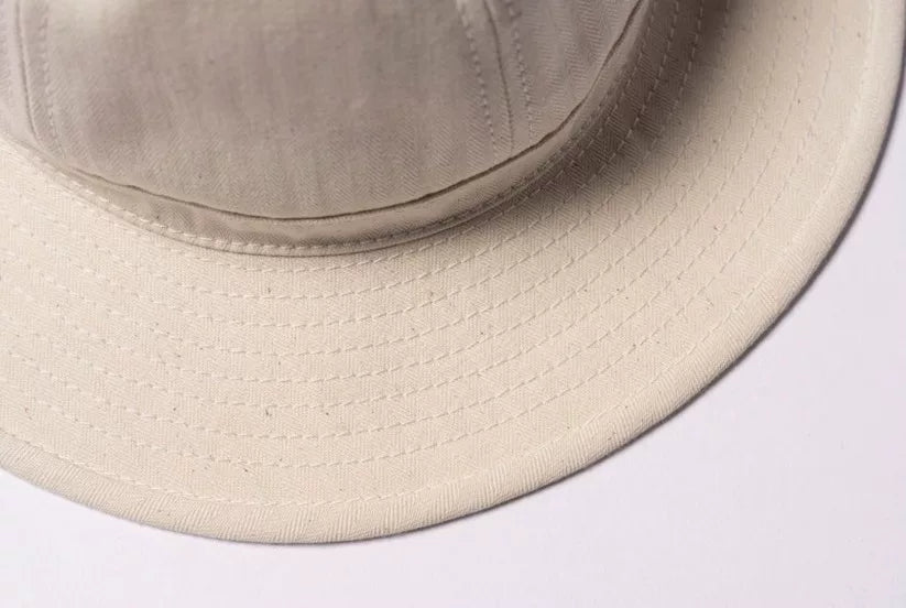 real mccoy's daisy bucket hat in off-white