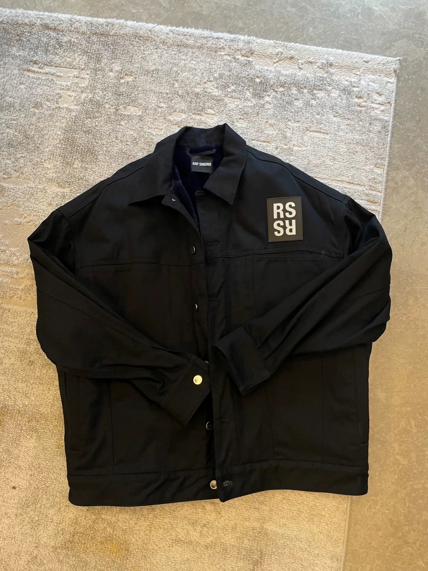 Raf Simons Faux Fur Coat Size S