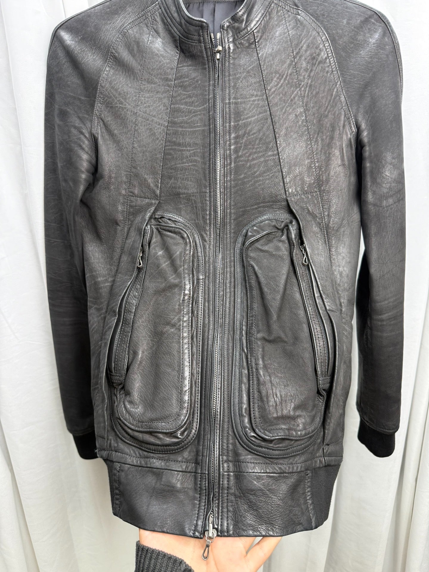 Julius 7 3D Pocket Leather Jacket