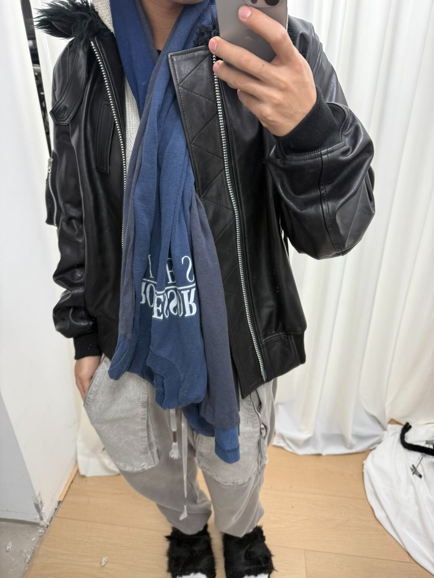 undercover vintage tee remake with scarf design