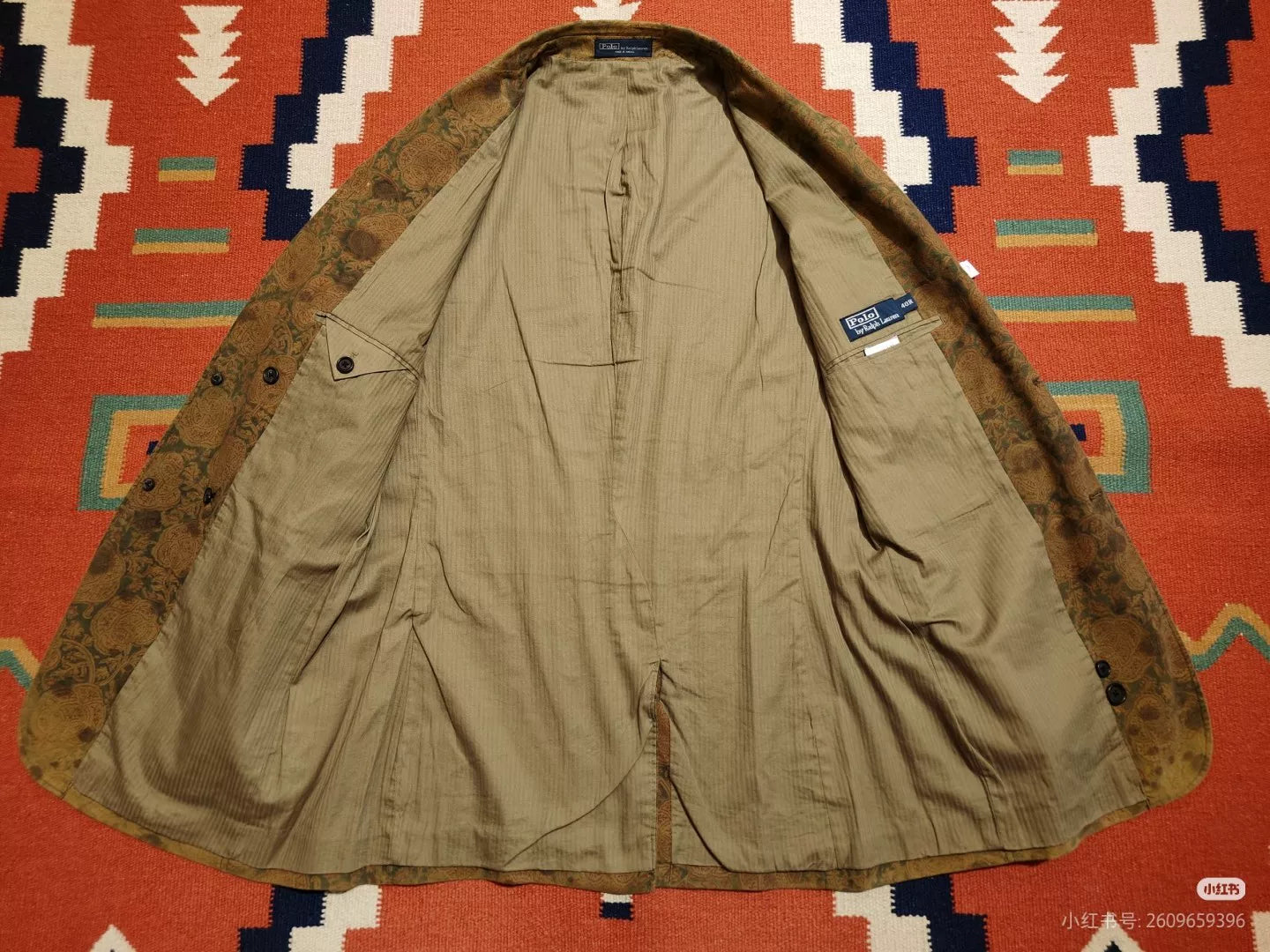 RRL Ralph Lauren Camo Paisley Blazer