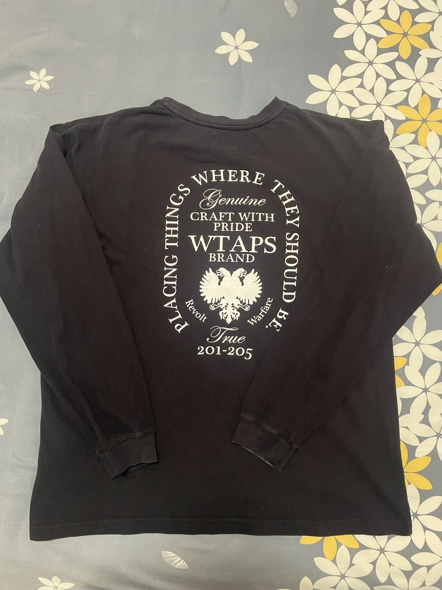 Wtaps 171ATDT-CSM07 Design LS Black Pullover
