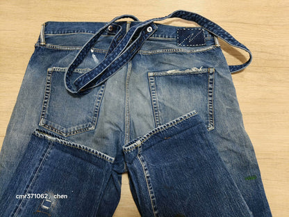 visvim TRAVAILLER BRACES DRY DENIM-7