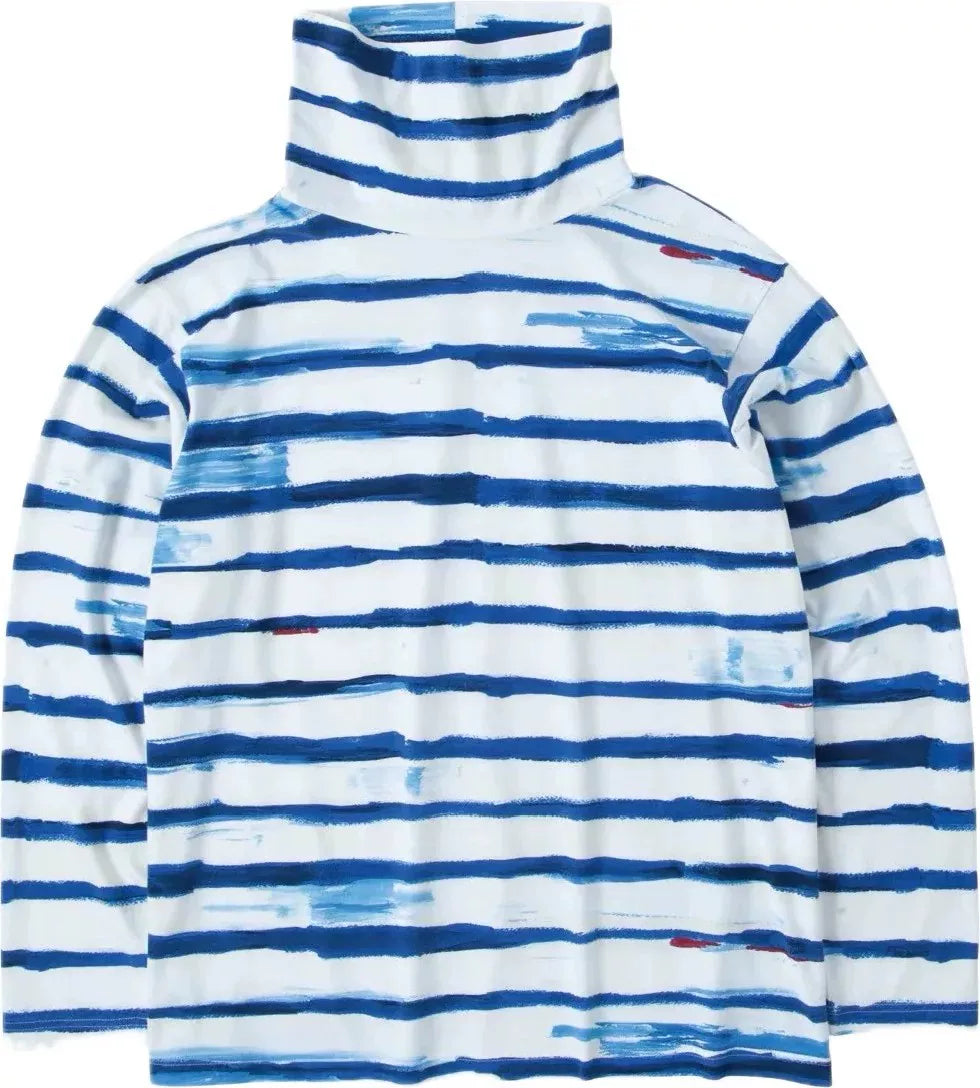 Porter Classic Watercolor Turtleneck Top