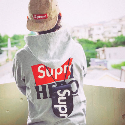 supreme x anti hero zip up hooded sweatshirt