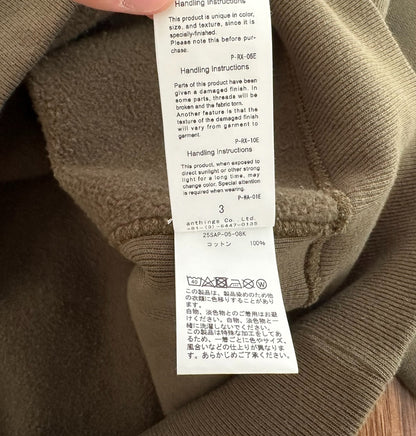 vintage half zip sweatshirt in olive green