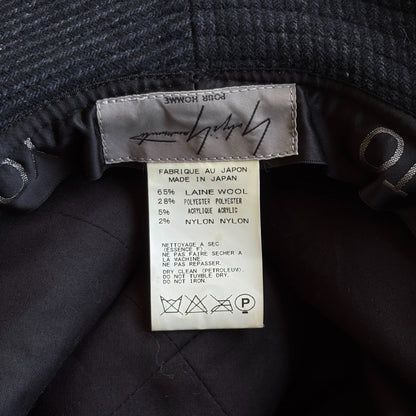 Yohji Yamamoto Wool Black Hat