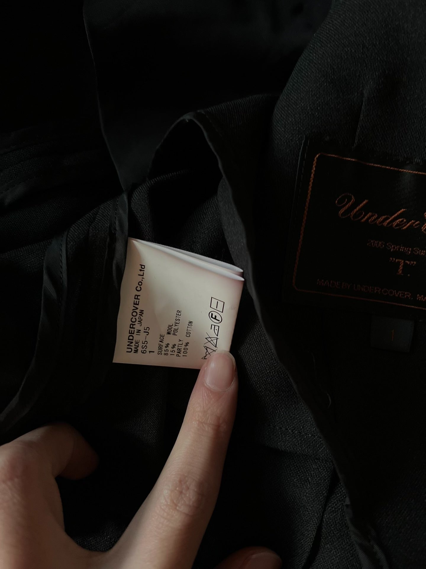 Undercover 06SS Six-Personality Spliced Suit