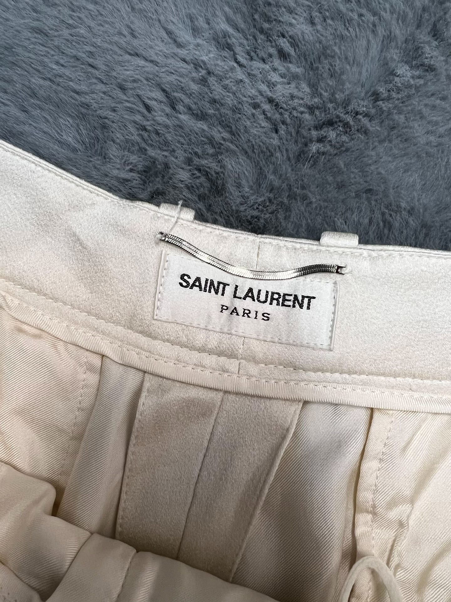Saint Laurent Silk Wide-Leg Trousers