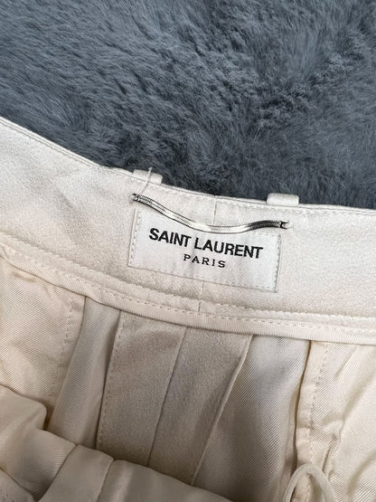 Saint Laurent Silk Wide-Leg Trousers