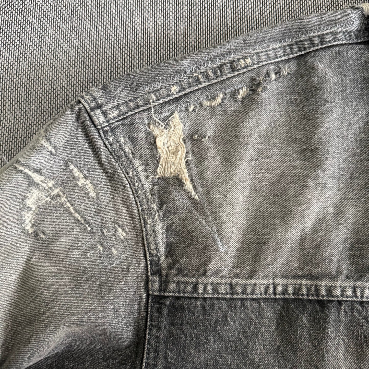 madness 23aw black denim jacket