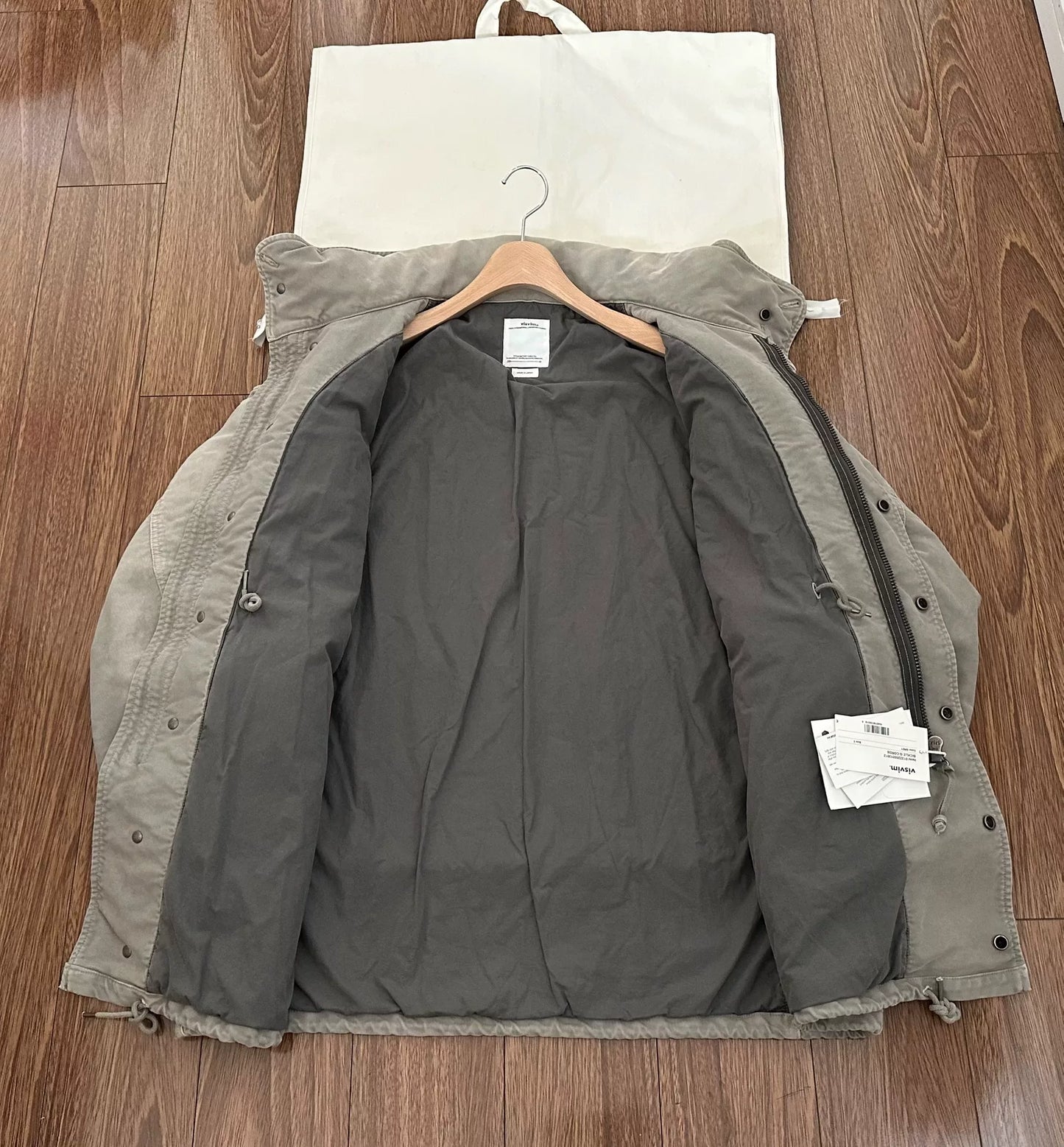 visvim bickle g.cords utility jacket grey