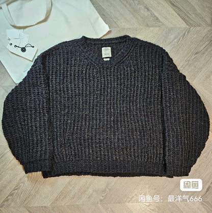 visvim hand-knit wool crew neck sweater