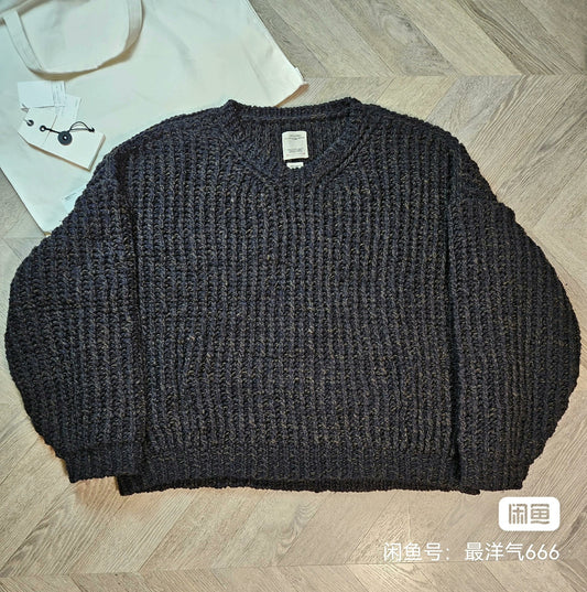 visvim hand-knit wool crew neck sweater