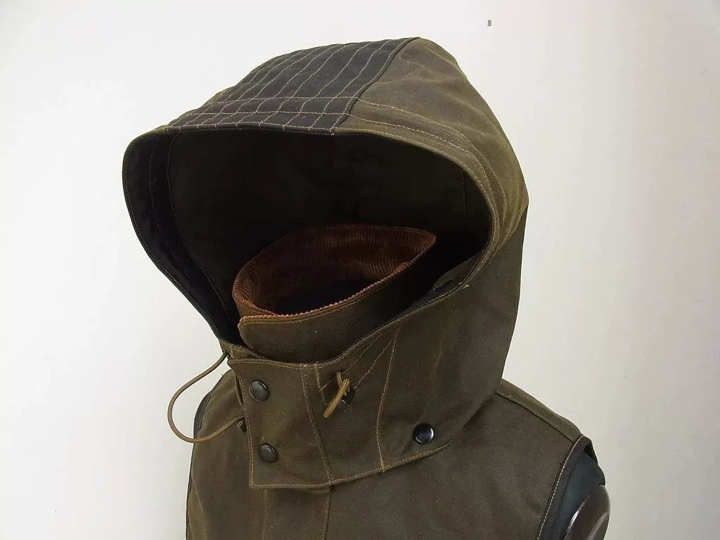 freewheelers redwood vest with waterproof coating