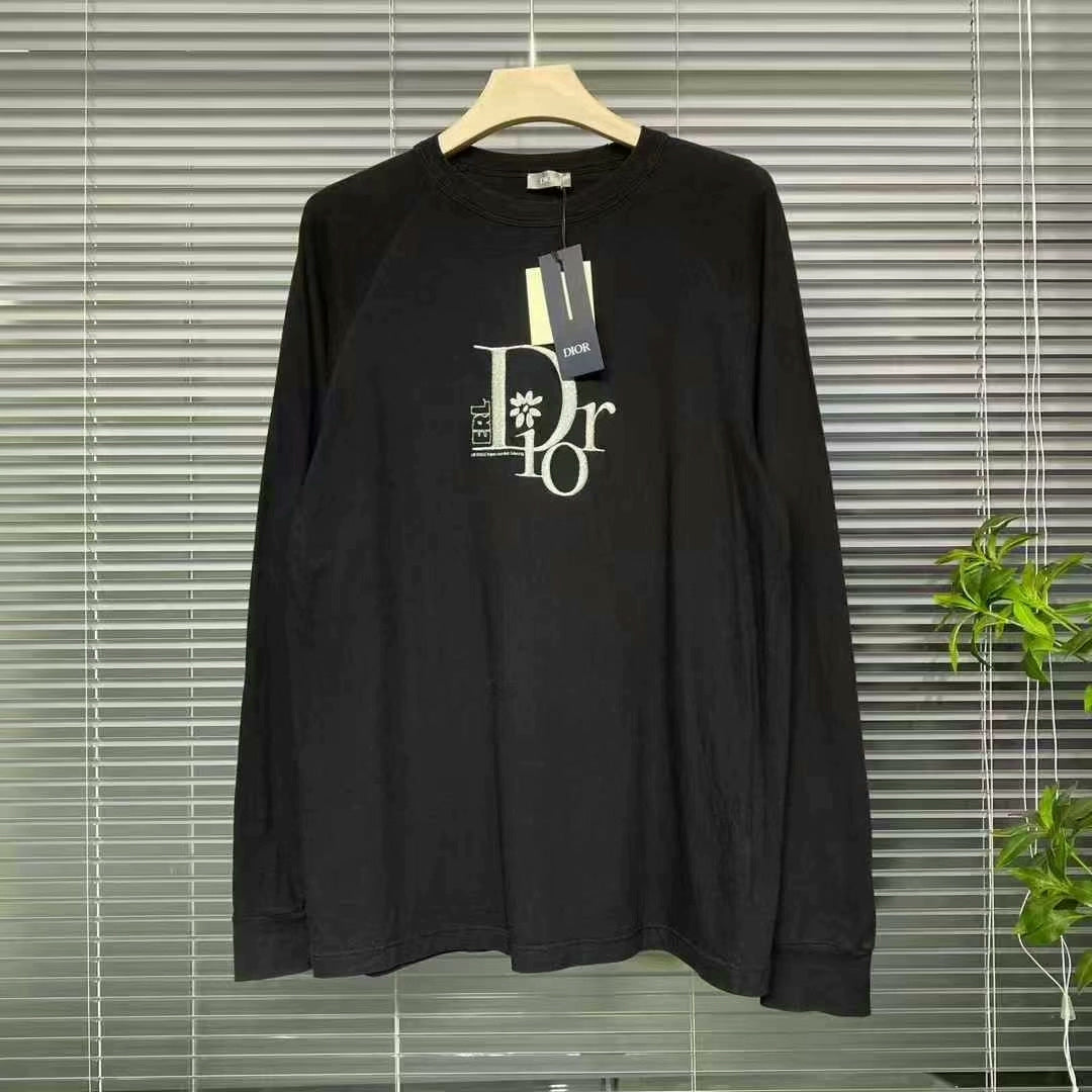 dior erl long sleeve embroidered shirt