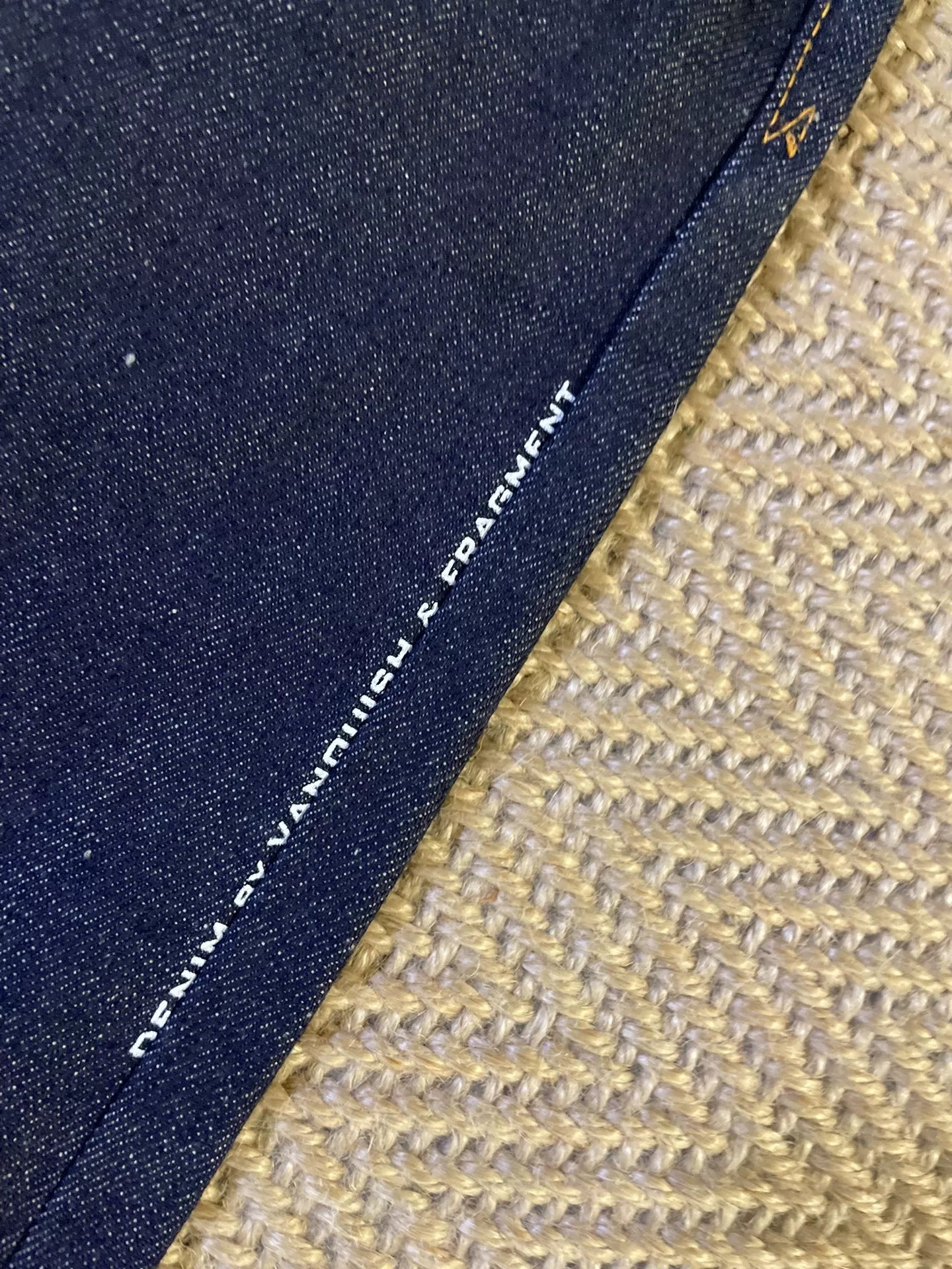 Vanquish & Fragment Embroidered Lightning Raw Jeans
