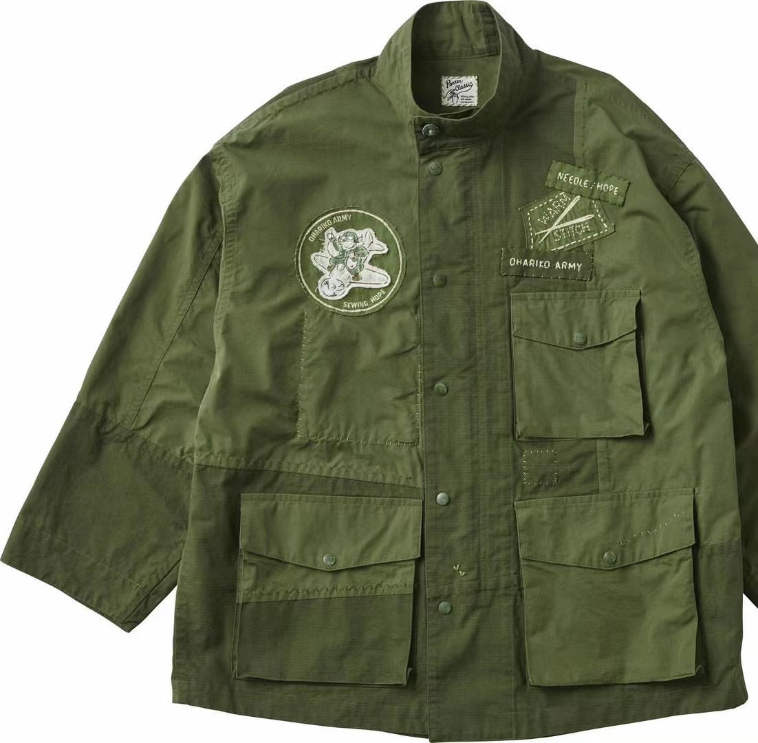 Porter Classic OHARIKO ARMY Patchwork Jacket