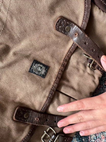 rrl messenger bag with shoulder strap