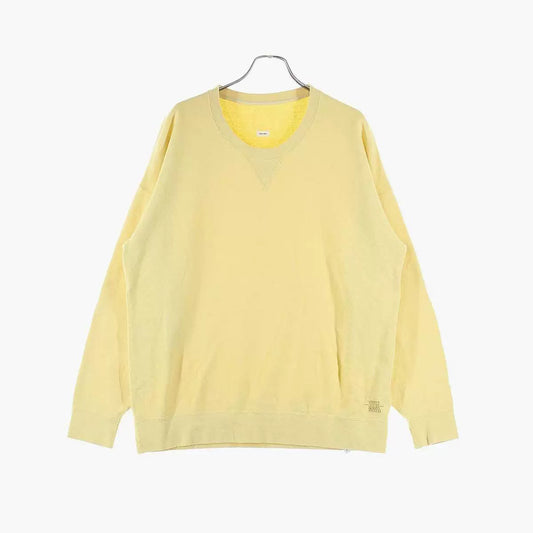 visvim jumbo sweat l/s yellow sweatshirt