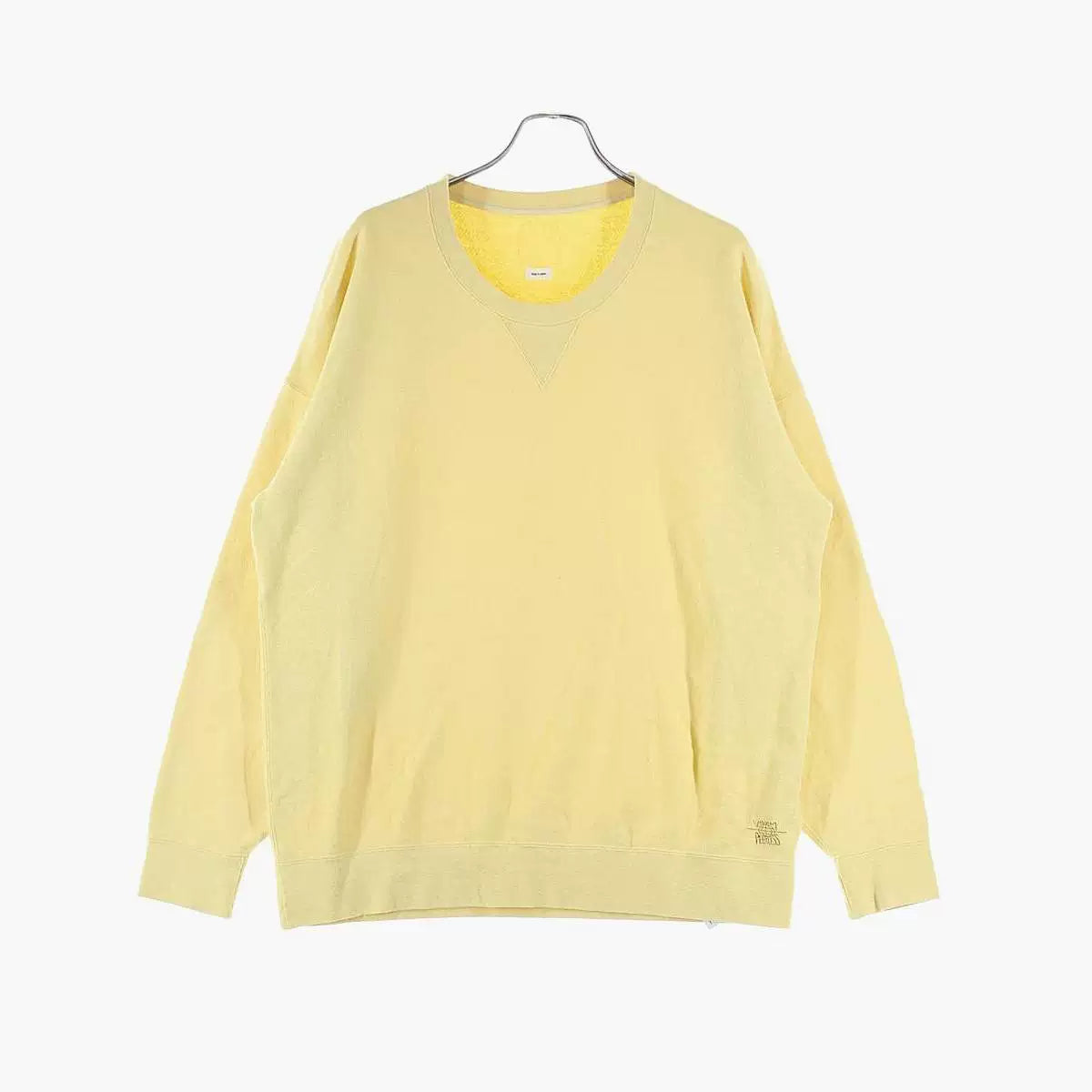 visvim jumbo sweat l/s in yellow
