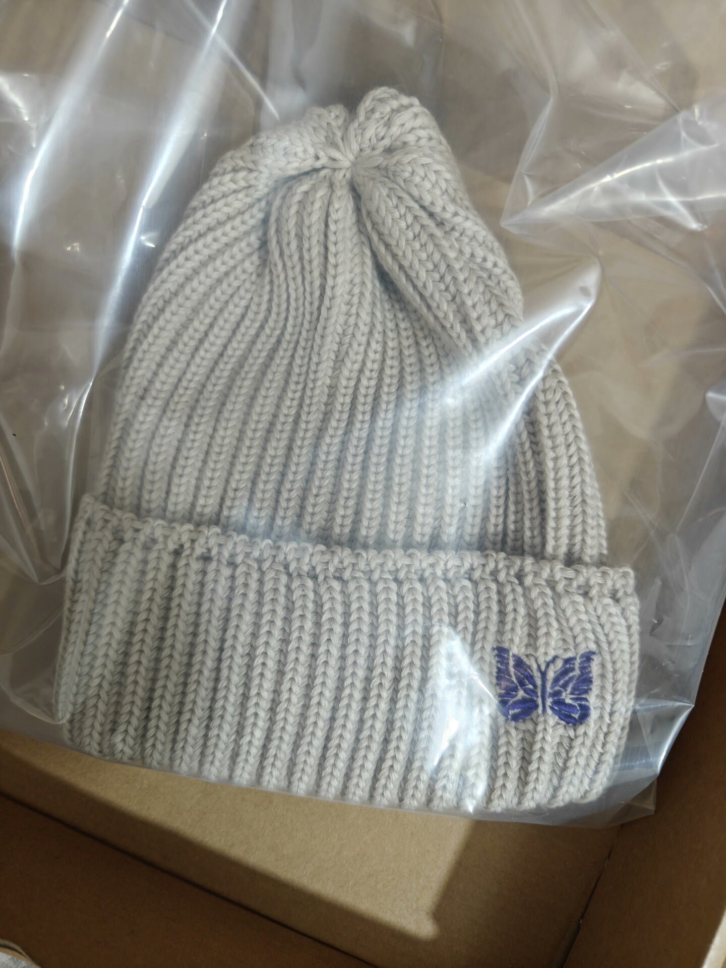 NEEDLES Wool Butterfly Embroidered Watch Cap