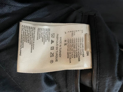 diesel blackgold lambskin leather jacket size 48
