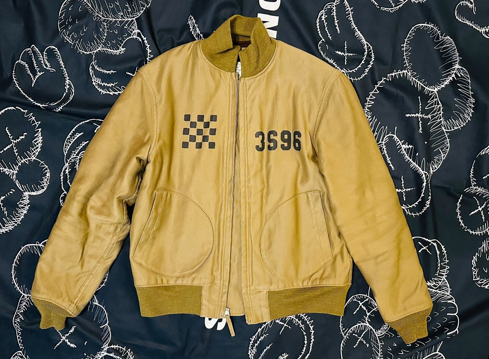 Navy Deck Jacket with Fleece Lining