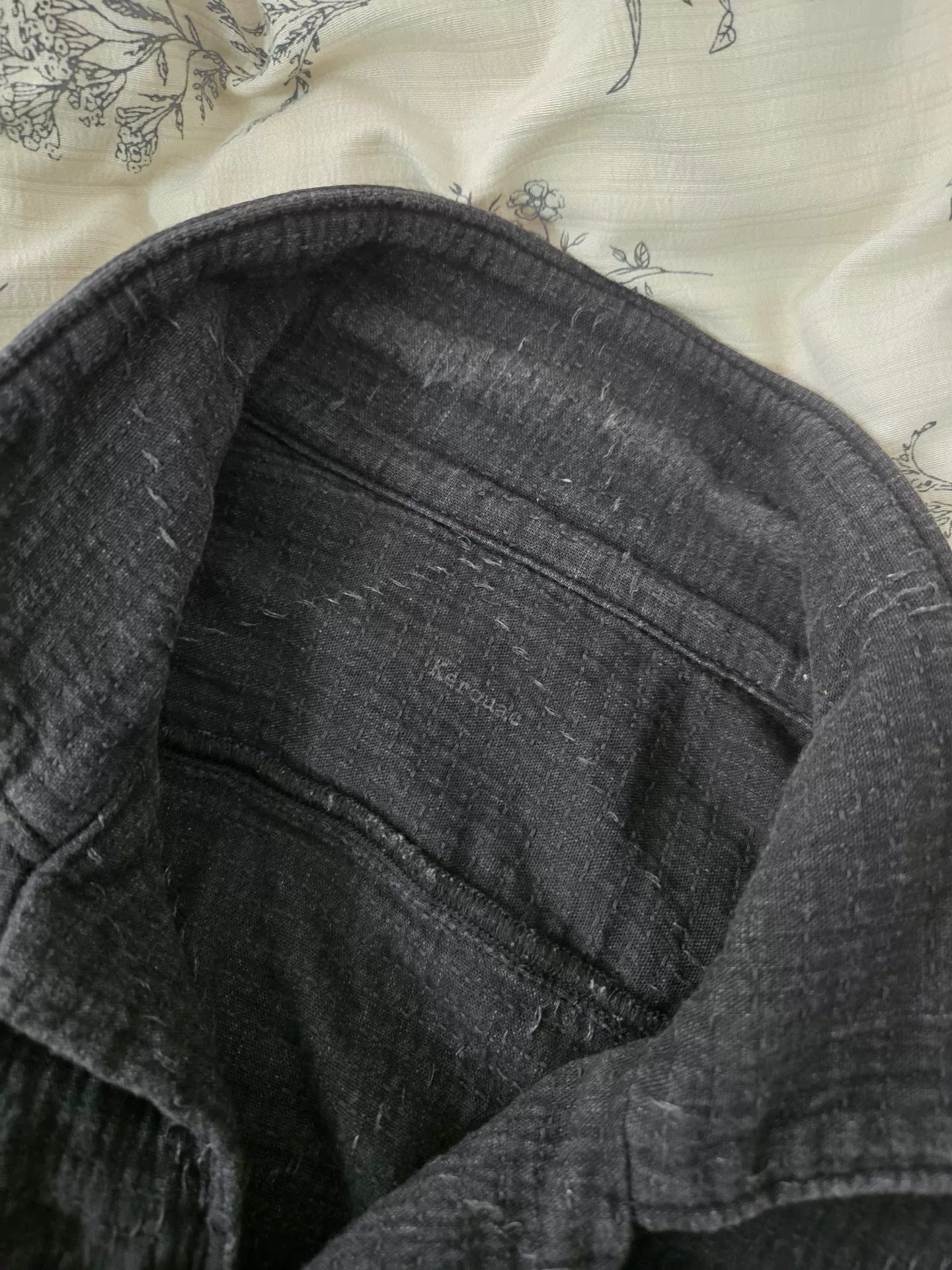Porter Classic Sashiko Black Short Sleeve