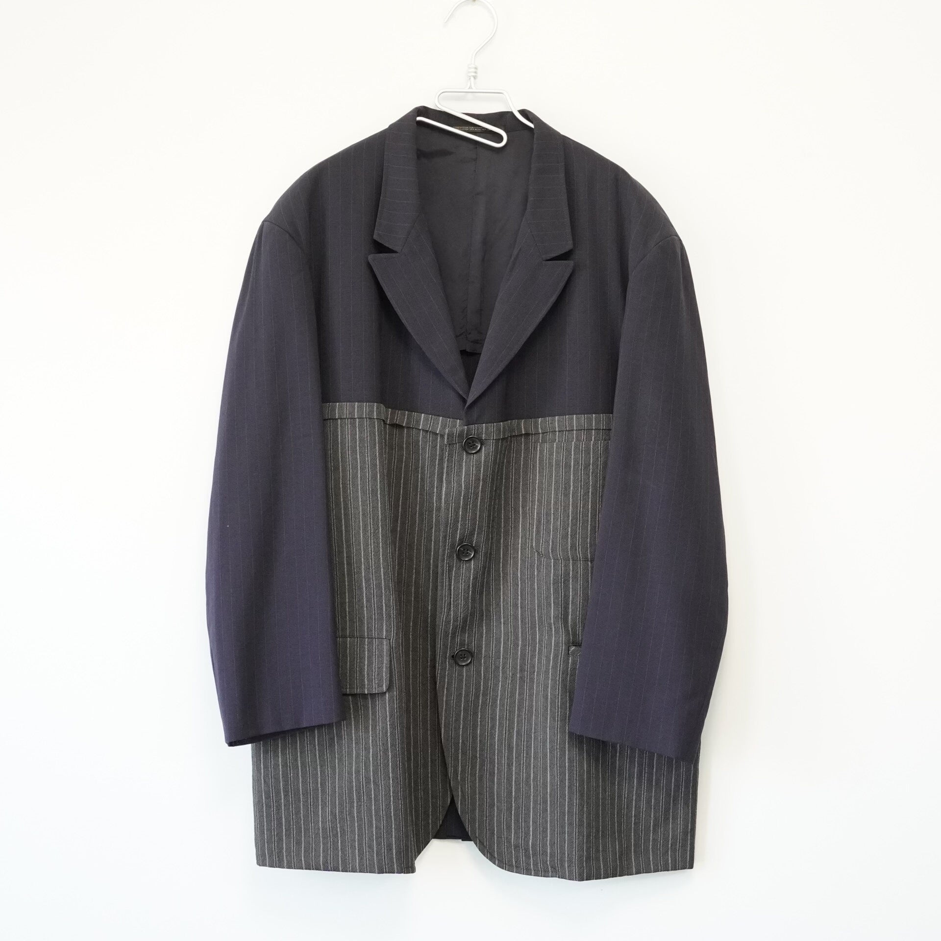 Yohji Yamamoto Striped Wool Jacket