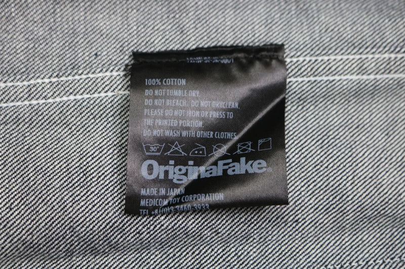 kaws graffiti denim jacket size m