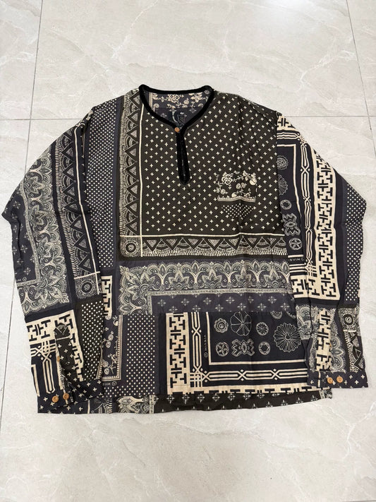 VISVIM 19SS ICT TUNIC P.O. Black Paisley