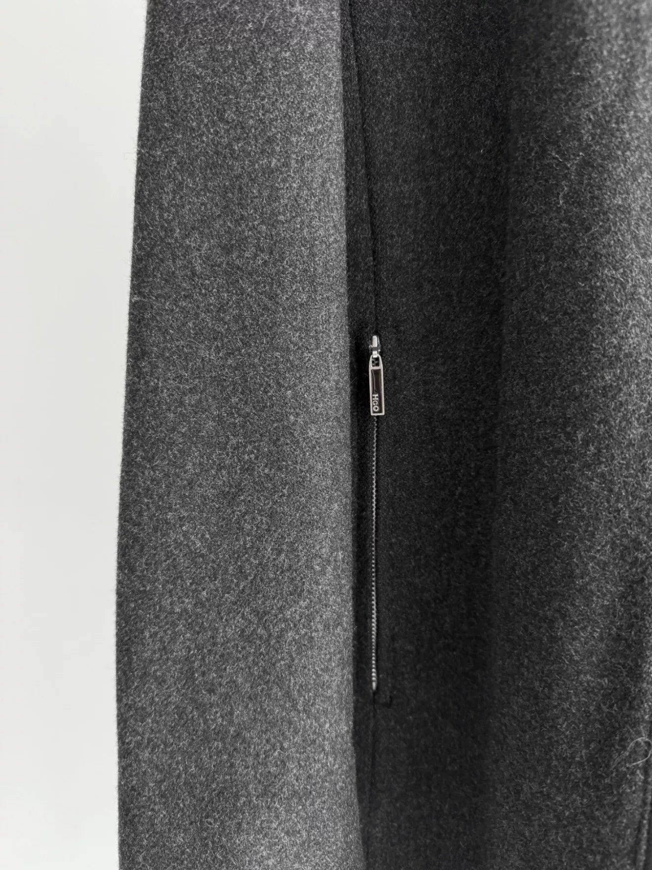 Jean Paul Gaultier Charcoal Wool Zip Coat