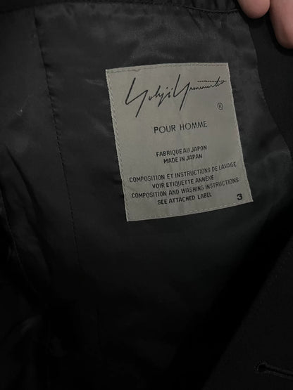 Yohji Yamamoto Black Short Coat