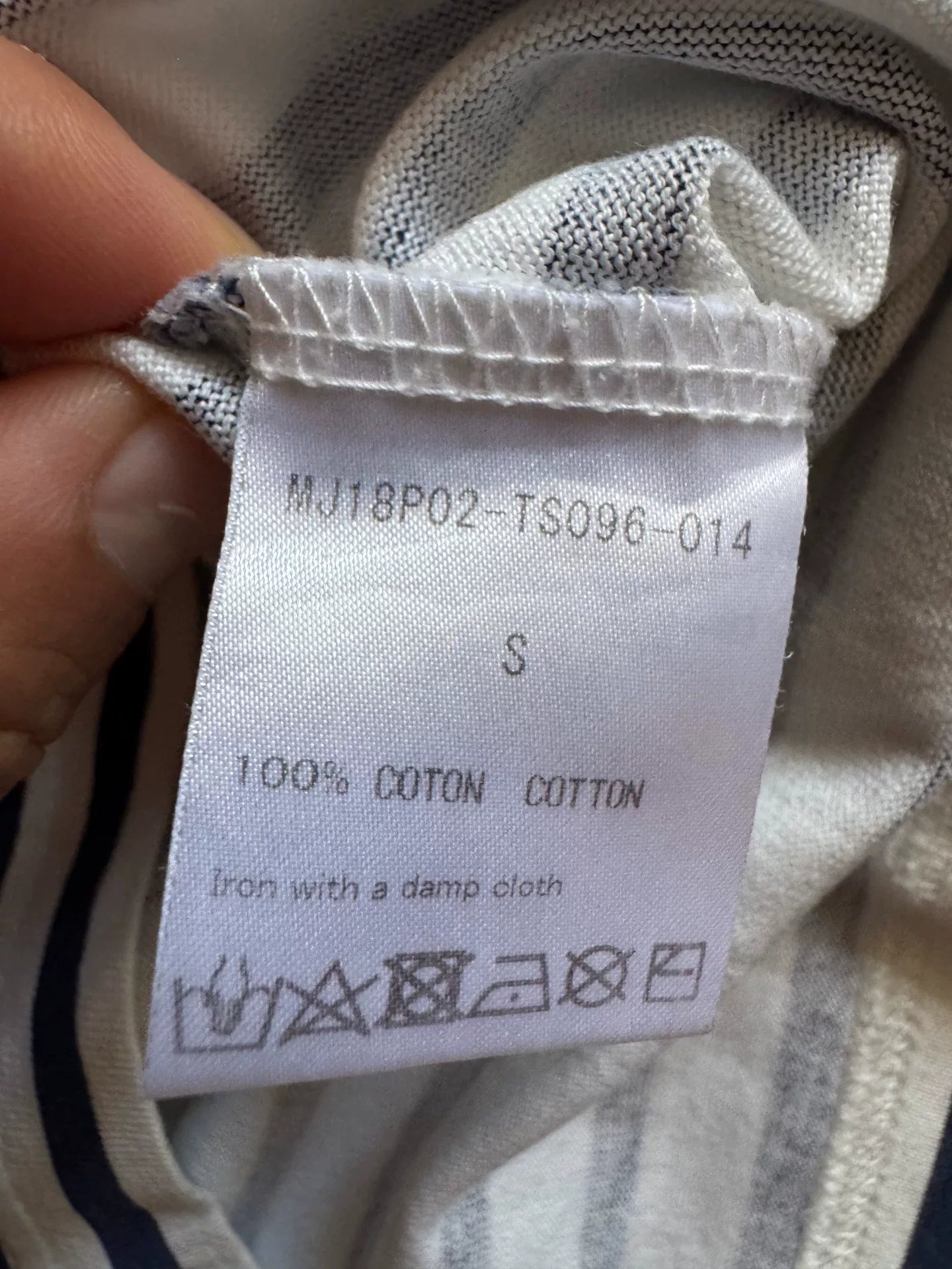 mastermind Japan striped skull tee shirt