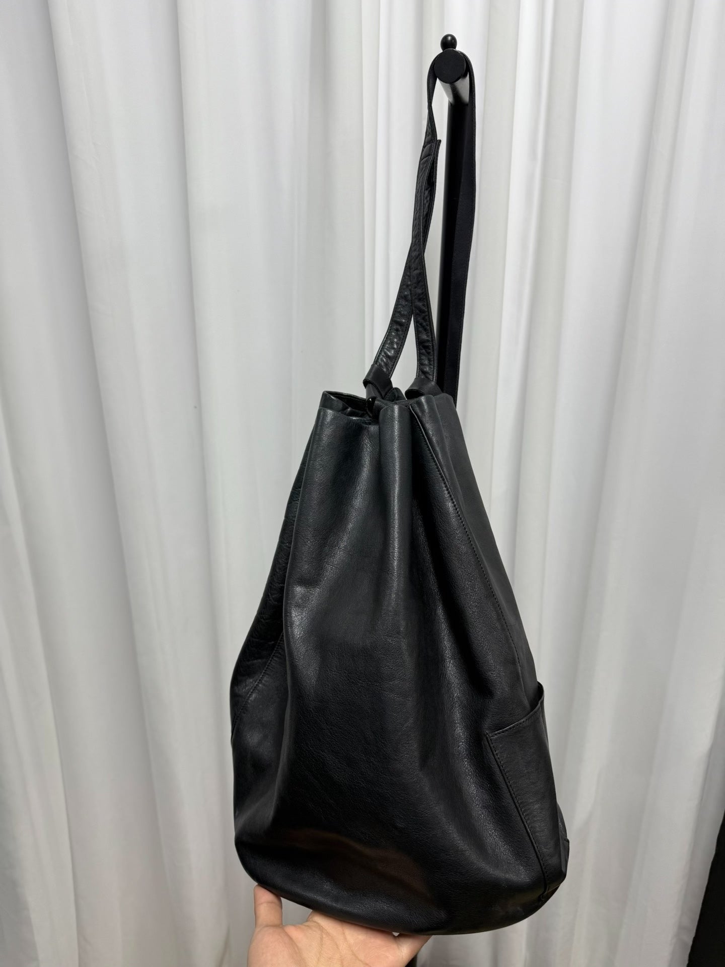 Yohji Yamamoto Y's Leather Bucket Bag