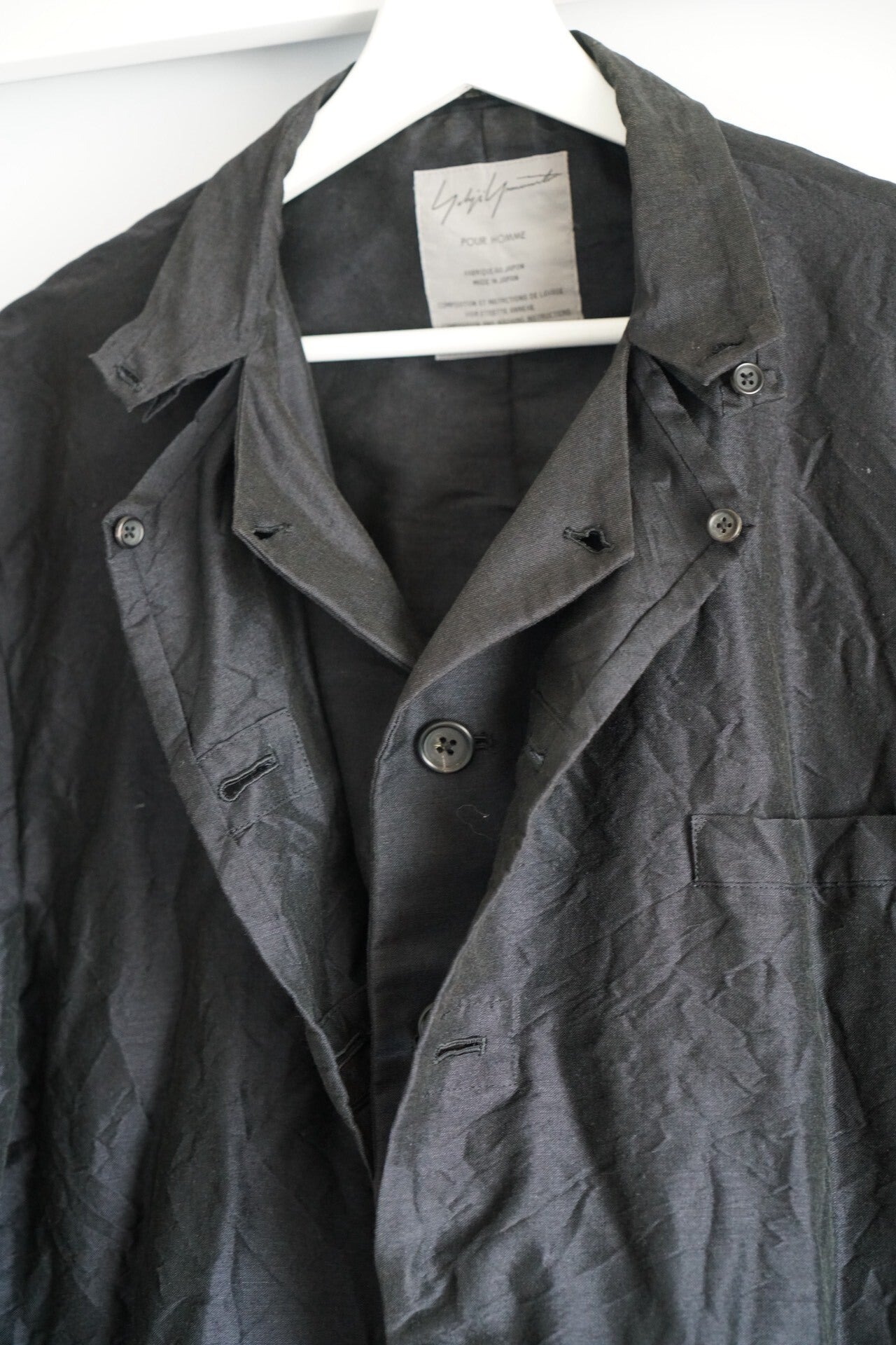 Yohji Yamamoto 01SS Mohair Pleated Blazer