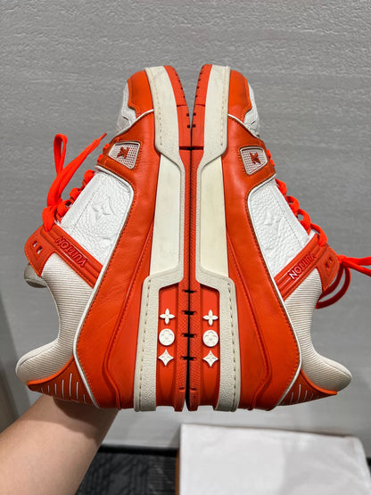 Louis Vuitton Orange and White Trainers