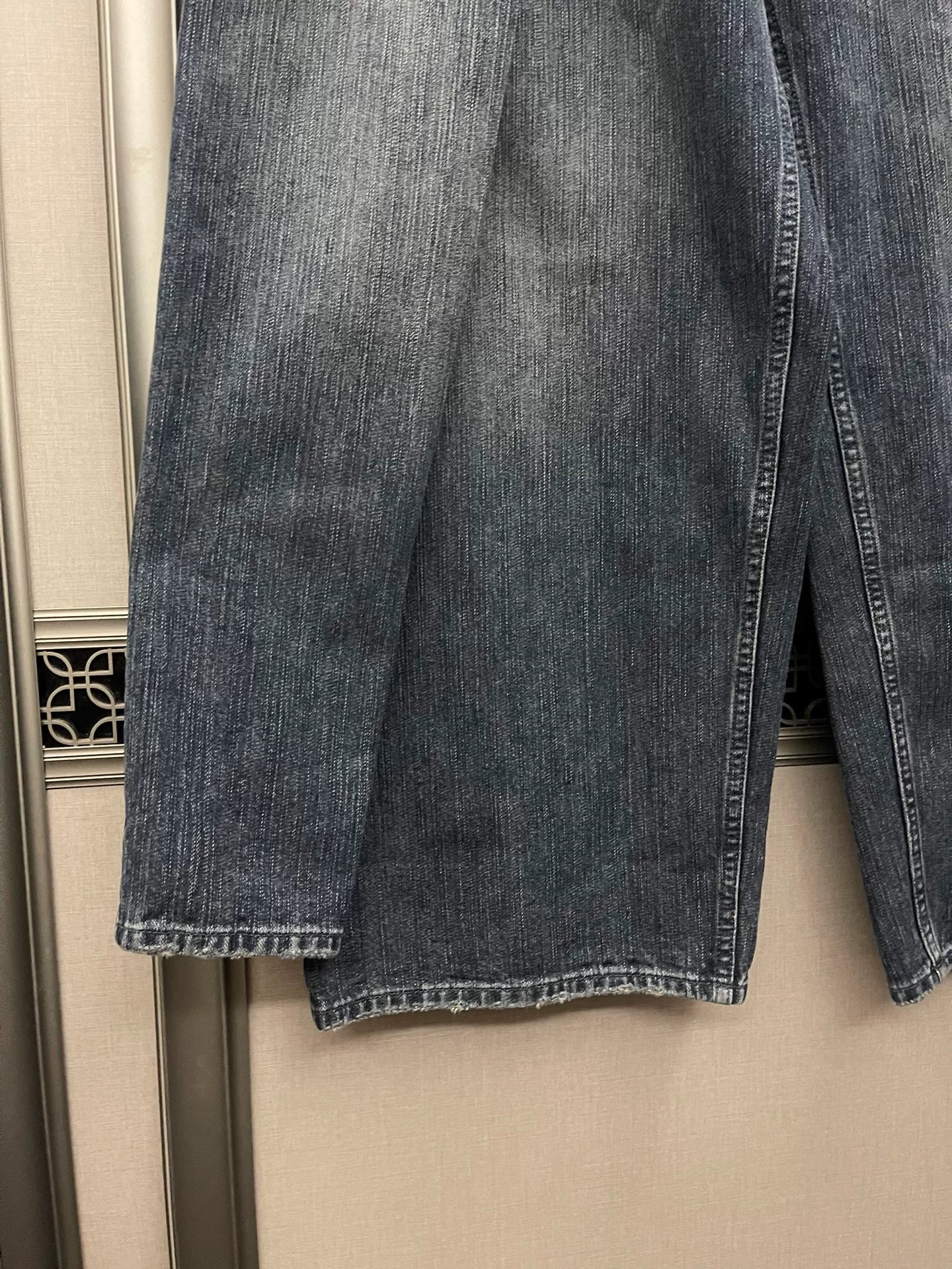 balenciaga baggy wide-leg denim pants