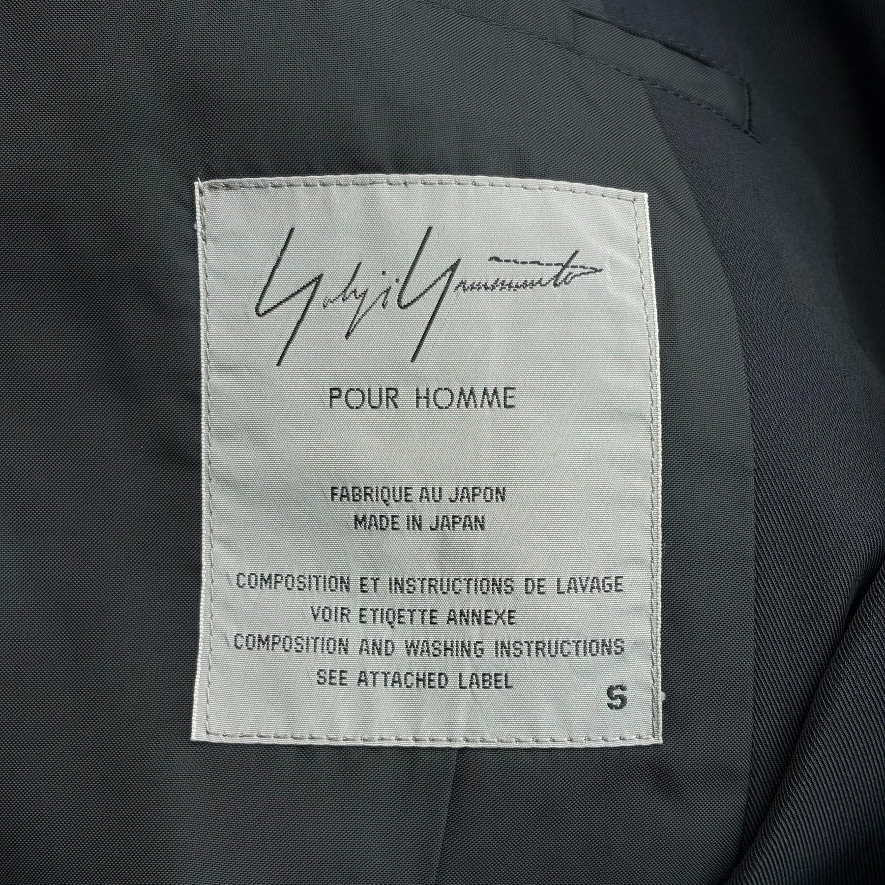 Yohji Yamamoto 99SS Curved Zipper Suit