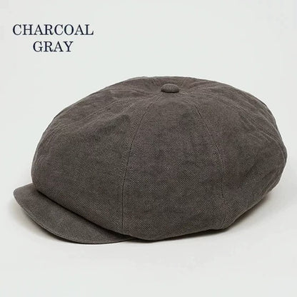 Nigel Cabourn Linen Newsboy Cap Summer