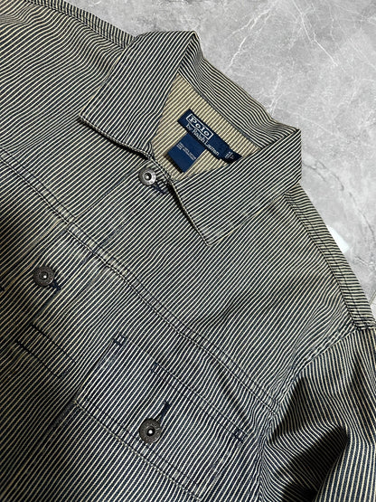 RRL Vintage Striped Distressed Railroad Jacket