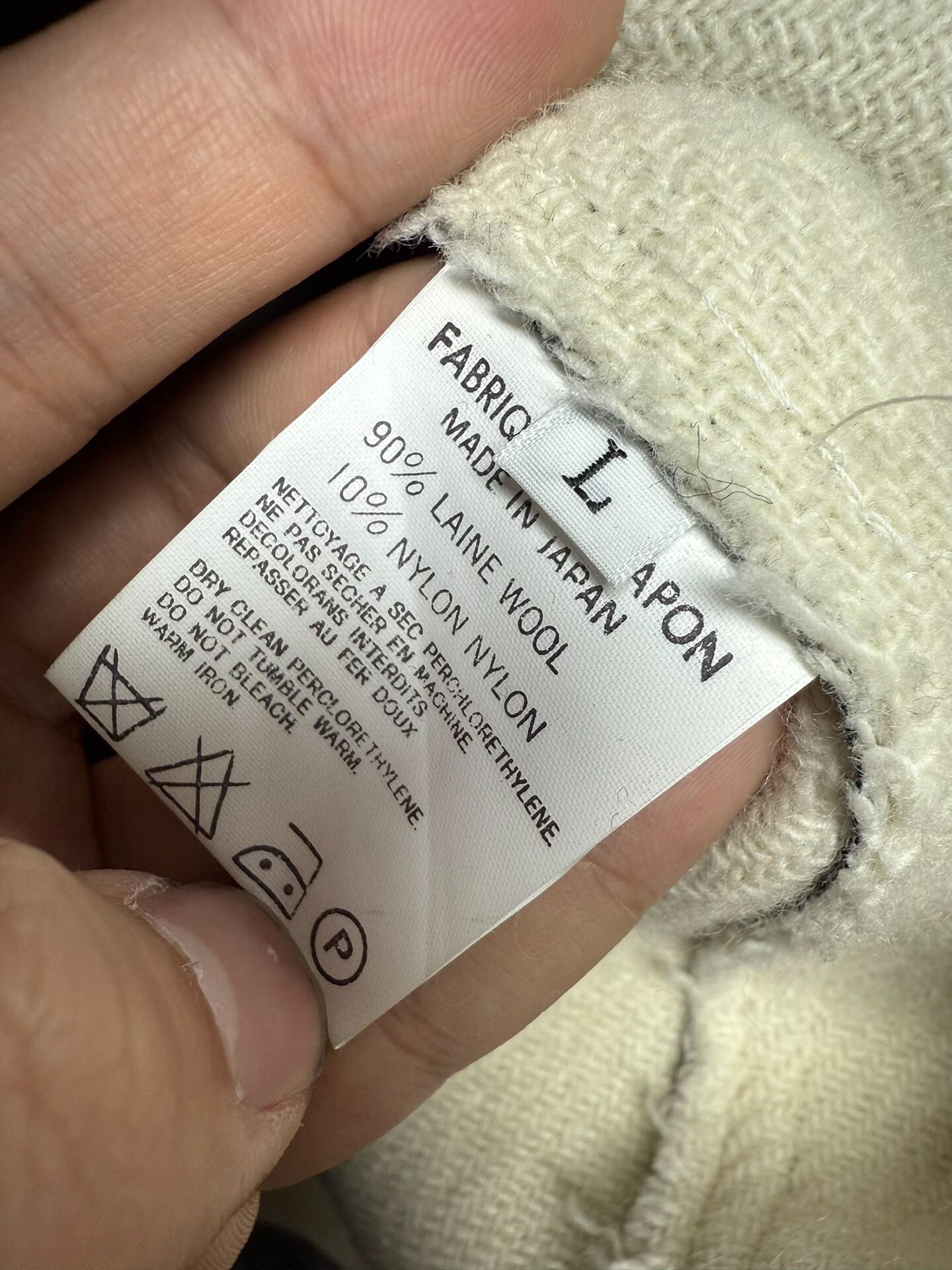 y's for men wool coat with color blocking