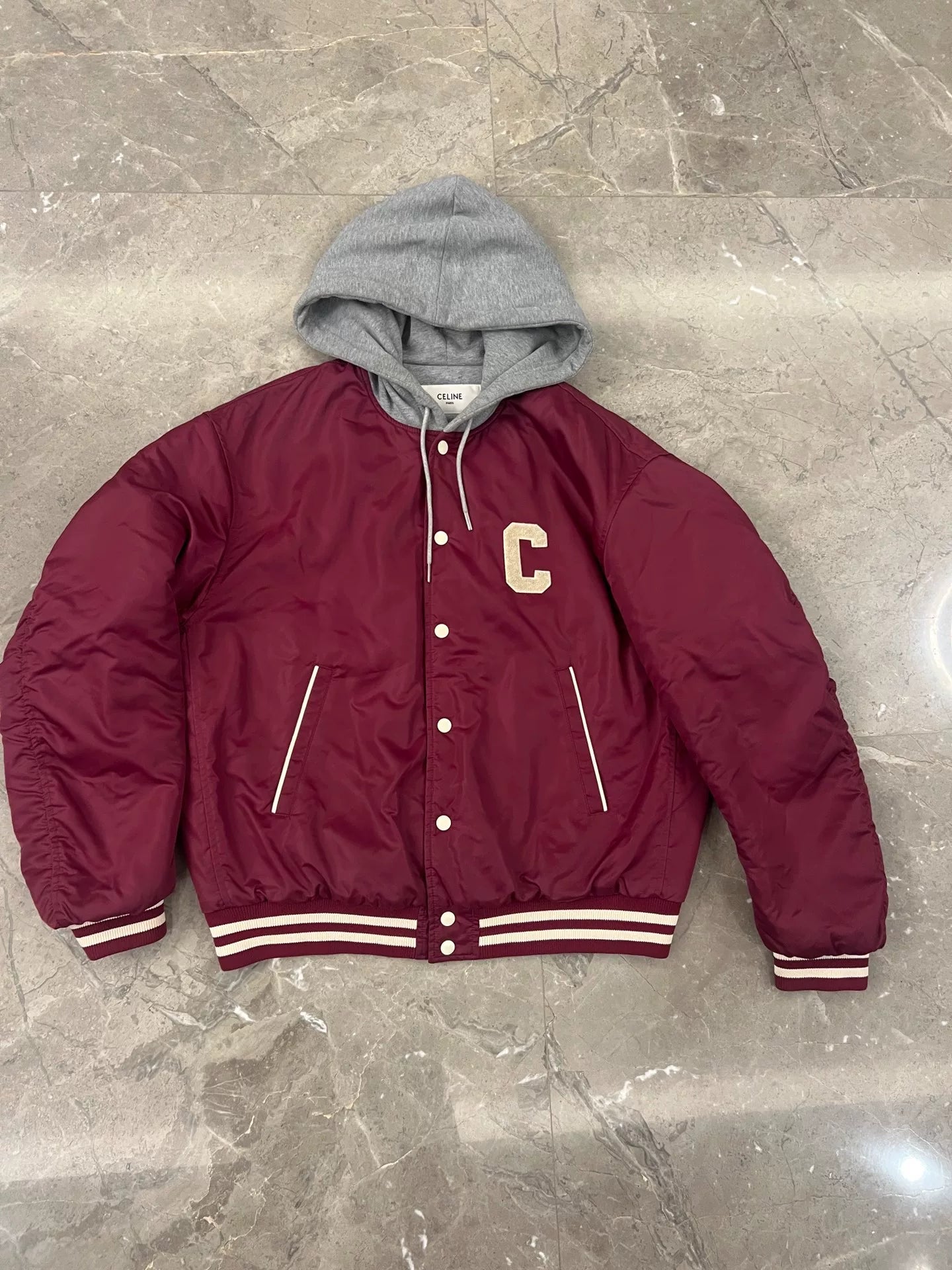 Celine Logo Bomber Jacket by Hedi Slimane