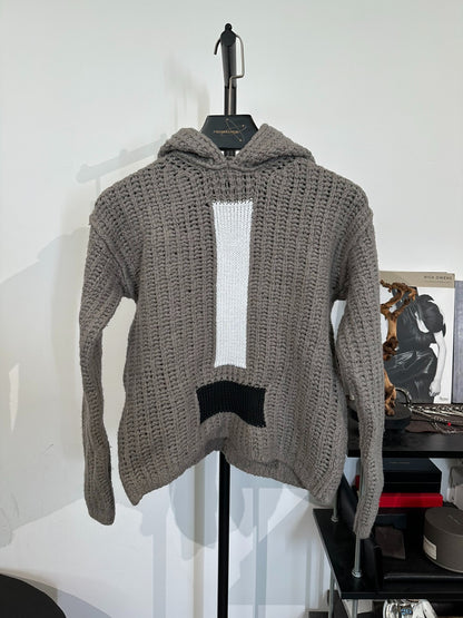 Rick Owens Main Line Knit Hooded Sweater M