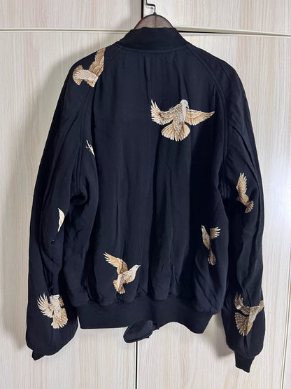 Yohji Yamamoto Silk Jacket Wing Design
