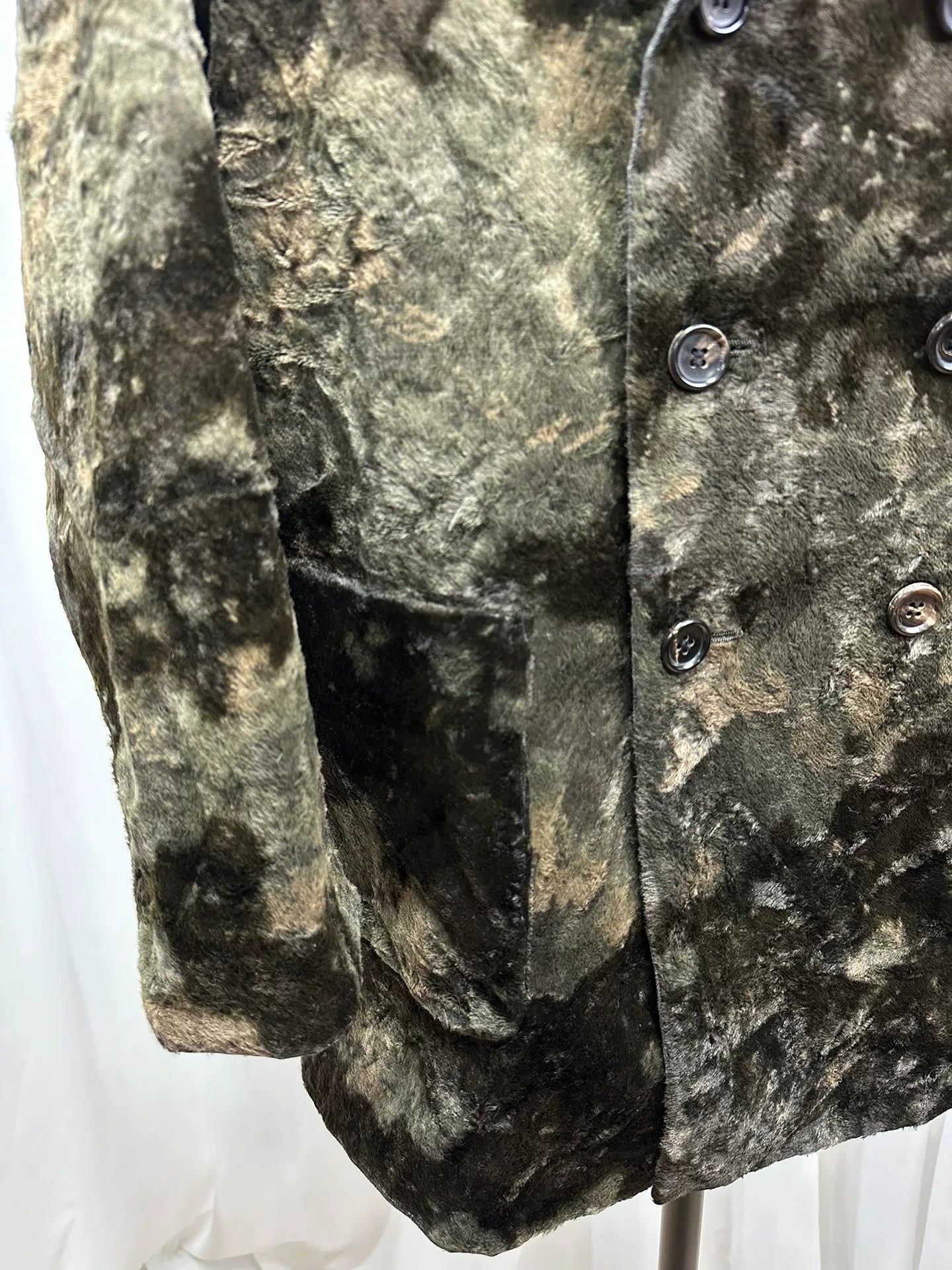Comme Des Garcons Double-Breasted Tricot Coat